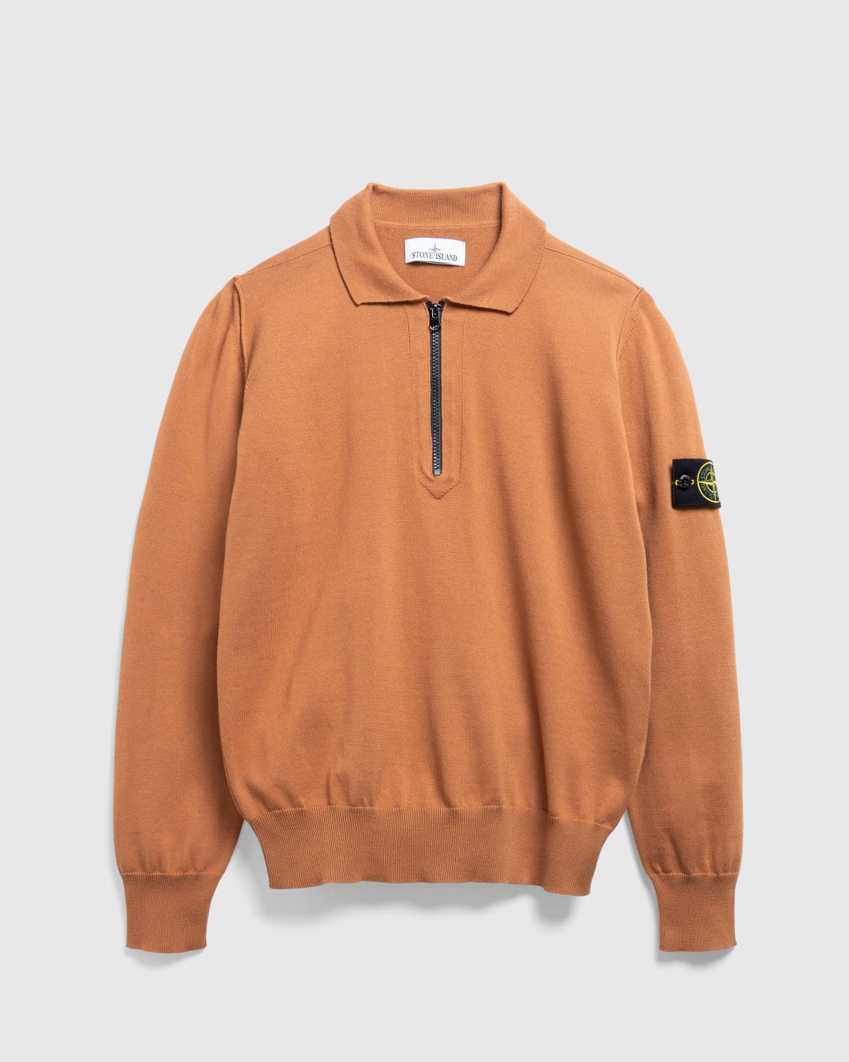 Stone Island – Knit Polo Rust | Highsnobiety Shop